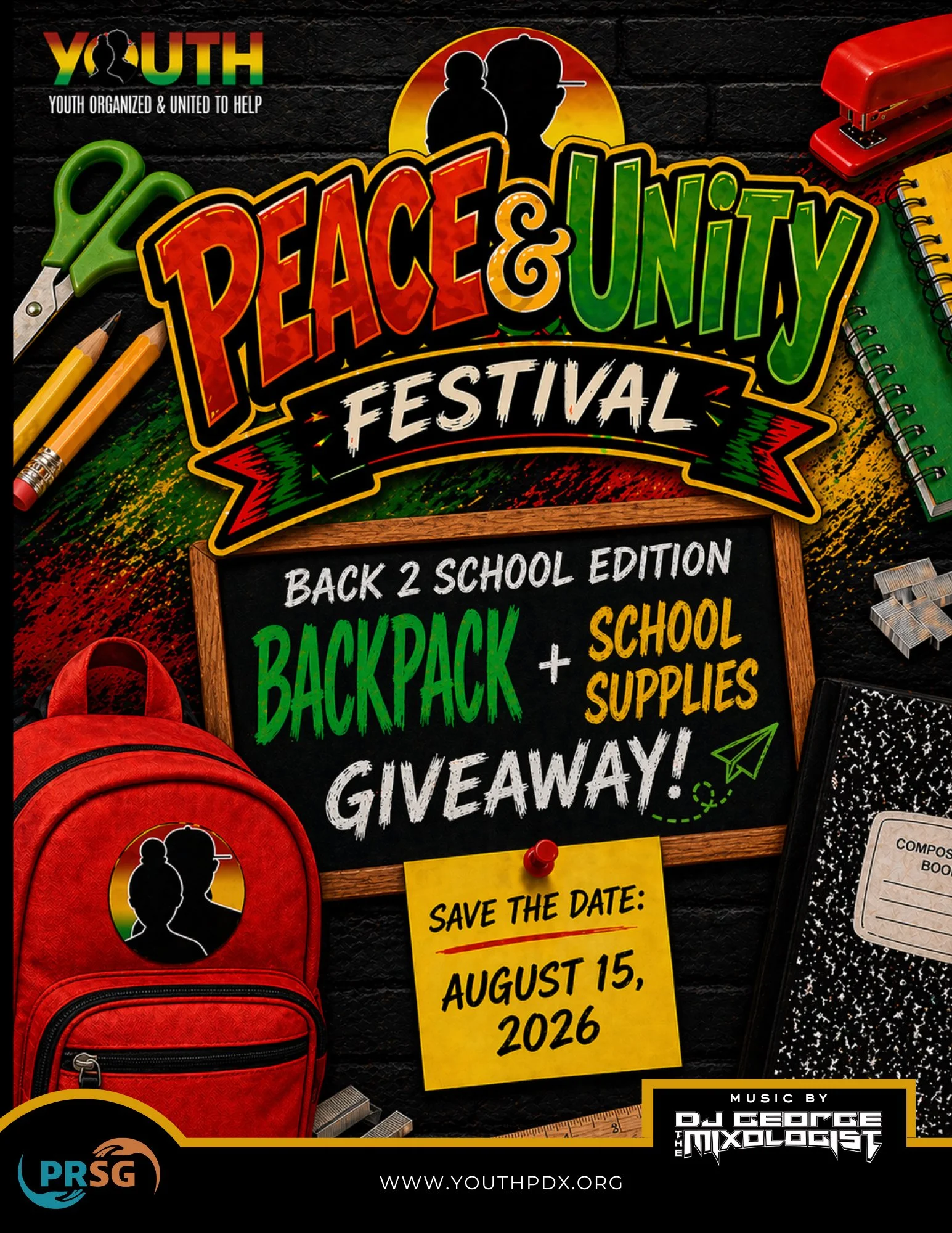 HIPHOP PEACE and UNITY FEST.❗️ PRSG | Peace & Unity (Back to School 2026)